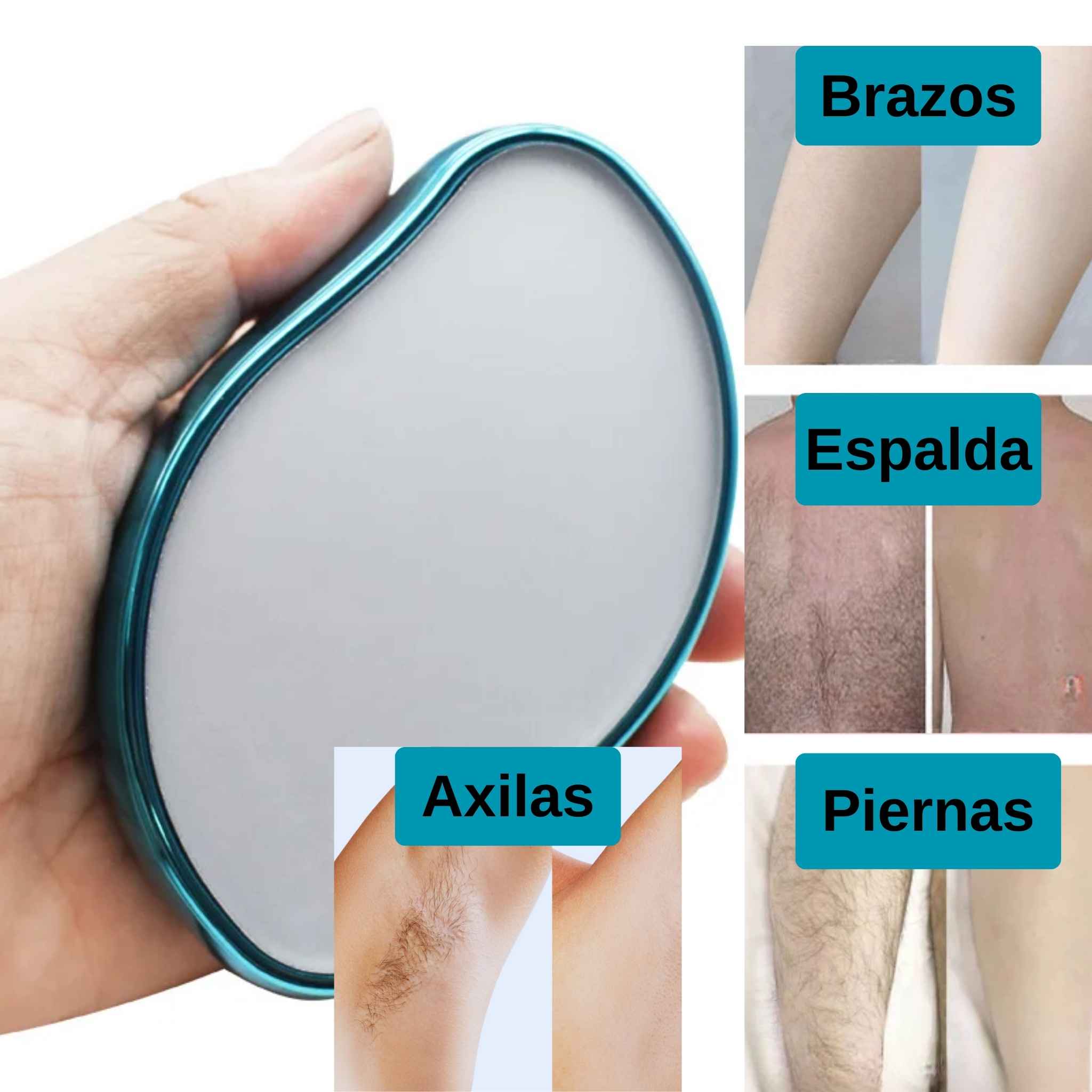 Piedra Depiladora de Cristal - adiós al dolor!