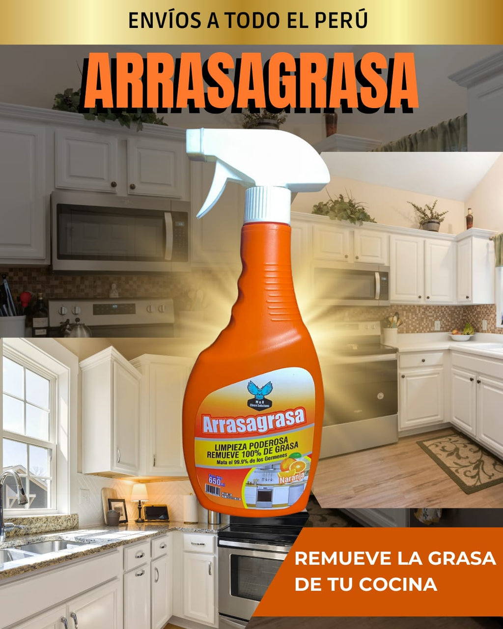 ¡Di adiós a la grasa pegada en tu cocina! ✨