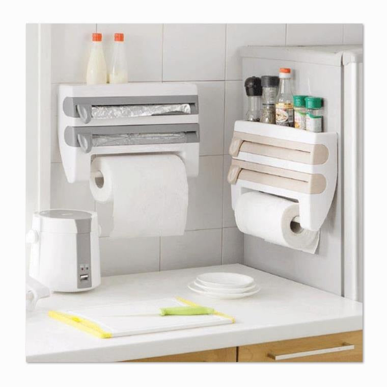 Organizador de Cocina 3-en-1 Que Corta el Film a la Perfección
